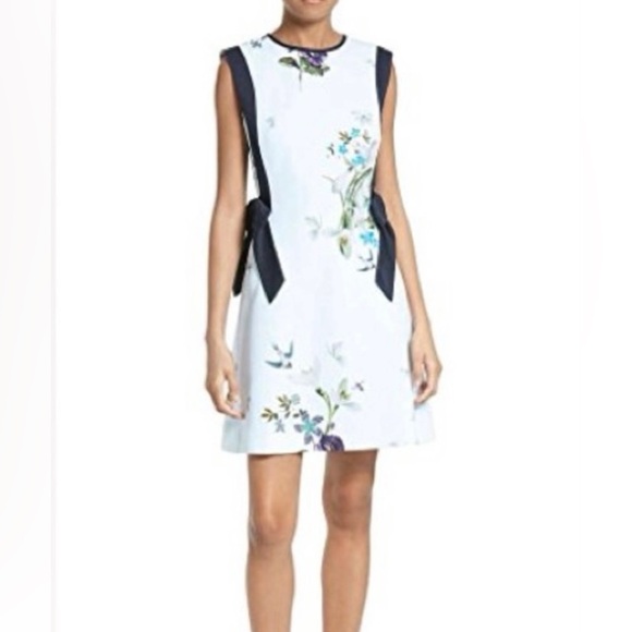 Ted Baker Dresses & Skirts - Ted Baker London Dress Sipnela Spring Meadow Light Blue Floral Dress Bow